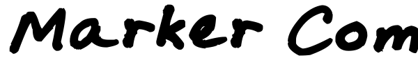 Marker Comp font preview